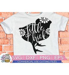 Little Chick svg eps dxf png Files for Cutting Machines Cameo Cricut, Cute, Country, Girly, Southern, Funny, Chicken, Fa