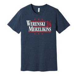 Werenski & Merzlikins '24 - Political Campaign Parody Tee - Hockey Legends For President Fan Shirt S M L XL XXL 3XL Lo T