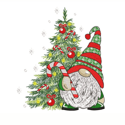 christmas gnome - downloadable embroidery santa claus graphics for the holidays - digital graphic design download