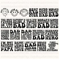 Retro Dad Svg Bundle, Father's Day Svg Bundle, Dad Quotes Svg, Png Clipart,dad svg bundle, svg bundle dad gift ,dad quot