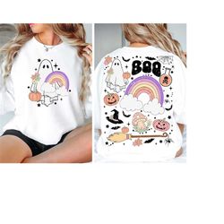 Cute Ghost Png, Boo Png, Retro Halloween Png, Halloween Sublimation, Spooky Halloween Png, Fall Sublimation Designs, Ret