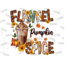 Flannel Pumpkin Spice Png Sublimation Design,Fall Autumn png,Hello Fall Png,Pumpkin Png,Pumpkin Spice Png,Fall Vibes Png