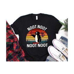 Pingu Noot Noot Motherf*ckers Funny T-Shirt, Noot Noot Pingu Shirt, Funny Meme Gift T-Shirt, penguin lovers, noot noot penguin t-shirt