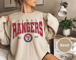 Texas Baseball Sweatshirt, Ranger Baseball Shirt, Vintage Baseball Fan Gift, Texa Baseball Tee, Texa Ranger T-shirt, Gam