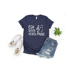 Eat Sleep Musicals Repeat T-Shirt, Music Shirt, Music Teacher Shirt, Band Shirt, Music Therapy Shirt, Teacher Shirt, Musician Shirt