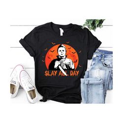 Slay All Day Shirt, Funny Halloween Shirt, Fall Shirts, Halloween Shirts, Hocus Pocus Shirt, Scary Halloween Shirt Unisex Tee