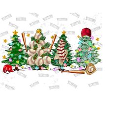 christmas tree baseball png sublimation design,merry christmas png,baseball christmas trees png,baseball png,baseball tree,digital download