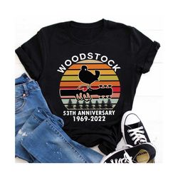 Woodstock Festival 1969s, Woodstock T shirt, Vintage Music Shirt - Peace Love 60s Shirt, 3 Days of Peace, woodstock 53th anniversary