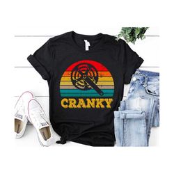 Cranky T-shirt Unisex , Funny Bike Shirt, Cycling Shirt, Bike Lover Gift, Cyclist Clothes, BMX, Mountain Bike, Cycling Retro Vintage Shirt