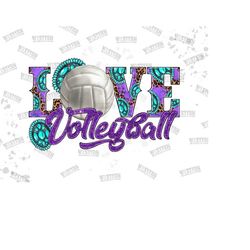 Love Volleyball Sublimation Png,Volleyball Design Png,Volleyball Png,Western Design Png, Western Digital Download,Digital Download