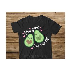 You Guac My World Avocado svg, Avocado svg, love avocado svg, Avocado Heart Seed svg, valentine avocado svg, Avocado family SVG, cricut svg
