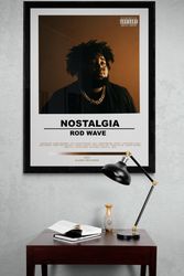 Rod Wave Nostalgia poster 002, Rod Wave album poster, digital download.jpg