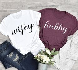 Hubby Wifey Shirt Pngs, Honeymoon Shirt Png, Just Married Shirt Png, Engagement Shirt Png, Wedding Shirt Pngs, Bridal Gi