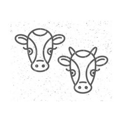 Heifer SVG Cow svg Farm svg Country svg Funny Cow Head svg file cut file for Cricut Silhouette Funny Cow Face svg Heifer SVG file Cow svg