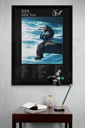SZA SOS Tour Poster, SZA Setlist Poster, sos album poster, minimalist poster, digital download.jpg