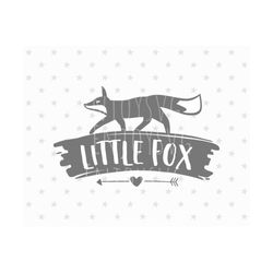 Little Fox SVG Little Fox Svg File Baby Svg File Baby Fox Svg Baby Svg Fox SVG Cricut File Silhouette Cut File T-Shirt Design Newborn svg