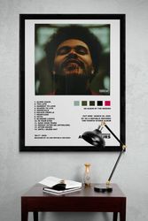 The Weeknd After Hours poster, the weeknd album poster, minimalist weeknd poster, Digital download.jpg