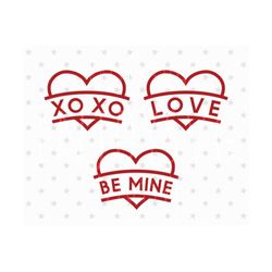 Heart svg, Heart XOXO svg, Be Mine svg, Love svg, Hearts boundle svg, Valentines Svg, Heart svg file, Heart clip art svg,Valentine's day Svg