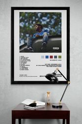 JCole 2014 Forrest Hills Drive poster, Jcole album poster, minimalist J Cole poster, digital download.jpg