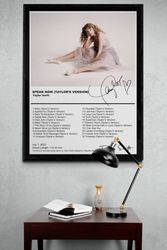 Taylor Swift Speak now Taylors version Poster, Taylor swift album poster, Taylor swift wall art, eras tour, digital down