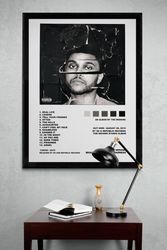 The weeknd Beauty Behind The Madness poster, the weeknd album poster, minimalist weeknd poster, digital download.jpg