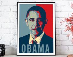 Barack Obama Hope Poster - Art Deco, Canvas Print, Gift Idea, Print Buy 2 Get 1 Free.jpg