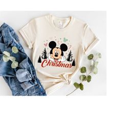 Christmas Shirts, Mickey Mouse Christmas Shirt, Christmas Disney adult and Kid Tee, Mickey Christmas, Christmas Gift, Di
