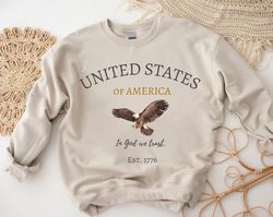 American SweatShirt PNGs, In God We Trust Sweat, 4th Of July Gifts, Freedom SweatShirt PNG, Eagle Sweater, Military Patr