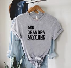 Ask Grandpa Anything Shirt PNG, Gift for Funny Grandpa, Retro Grandpa TShirt PNG, Grandpa Birthday Gifts, Fathers Day Sh