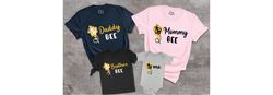 Bee Matching Shirt PNGs, Bee Gifts, Bee Family TShirt PNG, Bee Baby Shower Tee, First Bee Day Outfits,Bee Birthday Party