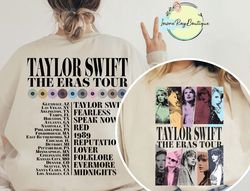 Taylor Swift The Eras Tour Double-Sided Sweatshirt Hoodie, Taylor Swiftie Merch, Taylor Swift Sweatshirt, Taylor Swift