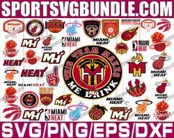 Bundle 44 Files Miami Heat Basketball Team SVG, Miami Heat svg, NBA Teams Svg, NBA Svg, Png, Dxf, Eps, Instant Download