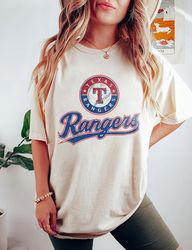 Comfort Colorsr Vintage Texas Ranger Crewneck Sweatshirt, Rangers EST 1835 Sweatshirt, Texas Baseball Game Day Shirt, Re