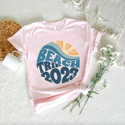 Groovy Beach Trip TShirt PNGs, Women Men Beach Vibes Tee, Summer Group Clothing, Beach Birthday Party, Beach Trip 2023 S