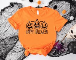 Happy Halloween Shirt PNG, Gifts For Halloween Party, Pumpkin TShirt PNG, Scary Pumpkin Faces T-Shirt PNG, Spooky Vibes