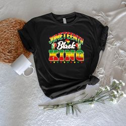 Juneteenth Black King TShirt PNG, Gifts For Black Men, Juneteenth Shirt PNG, Emancipation Day Shirt PNG, Black Independe