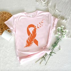 Leukemia Shirt PNGs, Leukemia Gifts, Leukemia Awareness,Orange Ribbon TShirt PNG, Cancer Survivor Tee, Leukemia Cancer F
