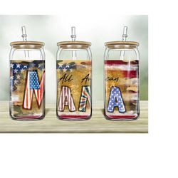 All American Mama 16oz Libbey Glass Png, 16oz Libbey Cup, Libbey Cup Png Sublimation Design, American Design Png, Digital Download PNG