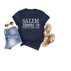 Salem Broom Company Quality Handcrafted Enchanted Shirt, Salem Massachusetts Shirt, Witch Broom Clothing, Halloween Gift