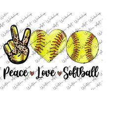 peace love softball png, softball heart png, softball sublimation designs downloads, softball png, softball life png, sublimation design png