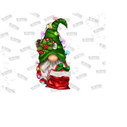 Christmas Gnome With Gift Bag Png Sublimation Design, Christmas Gnome Png, Gnome Sublimation Design, Hand Drawn Gnome Png, Digital Download