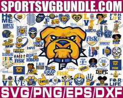 Bundle 61 Files Fisk University Football Team Svg, Fisk University SVG, HBCU Team svg, Mega Bundle, Designs, Cricut