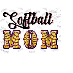 softball mom png file, softball png, softball clipart, softball shirt design,mom design, mom png, softball design,leopard,sublimation design