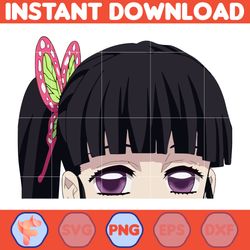 Anime Peeking Premium Graphic Design, Cute , Cool, Anime PNG, Print on Demand, Stickers, Anime Peeker