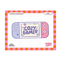 Cozy Gamer PNG, Gamer gifts for her, gifts for gamers, gamer png,  gamer girl, console png, gamer gift, gamer sticker design, commercial use