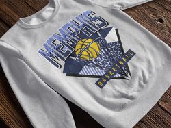 Memphis Basketball 90s Throwback Crewneck Unisex Sweatshirt