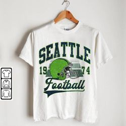 Seattle Football Sweatshirt, Shirt 90s Vintage Unisex Crewneck, Graphic Tee Gift For Football Fan Sport Geno Smith Tees