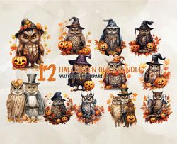 12 Halloween Owls Bundle, Halloween Svg, Cute Halloween, Halloween, Halloween Png 43