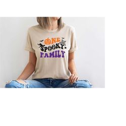 One Spooky Shirt, One Spooky Family T-Shirt, Custom Family  Shirts,  Halloween Shirt, Spooky, funny, spooky season, grap