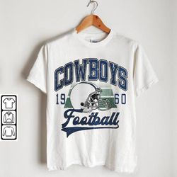 Cowboys Football Sweatshirt, Shirt 90s Vintage Unisex Crewneck, Graphic Tee Gift For Football Fan Sport Dak Prescott Tee